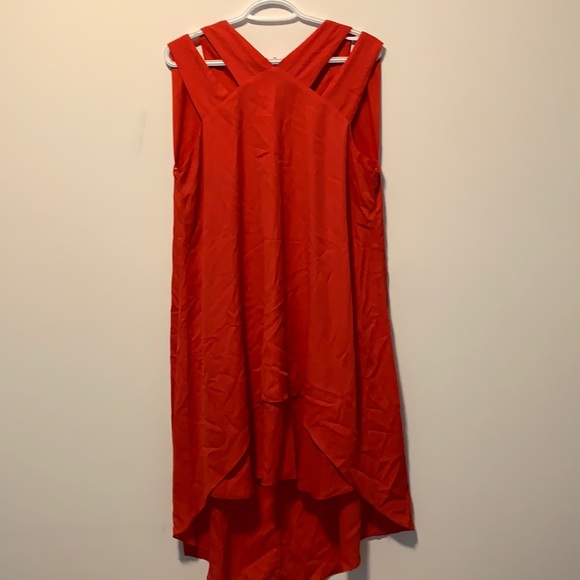 Lori m Collection Red Asymmetrical Dress - Picture 1 of 5